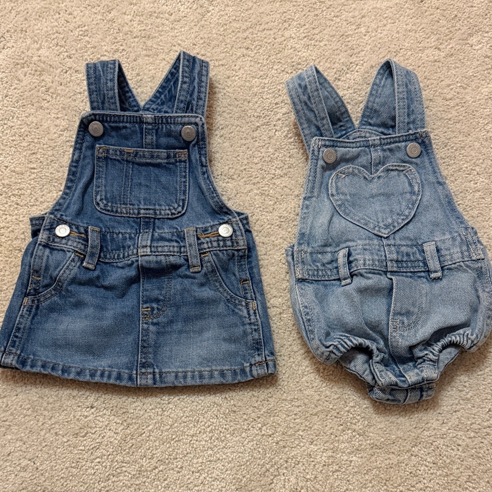 OLD NAVY Denim Kids Overalls Set